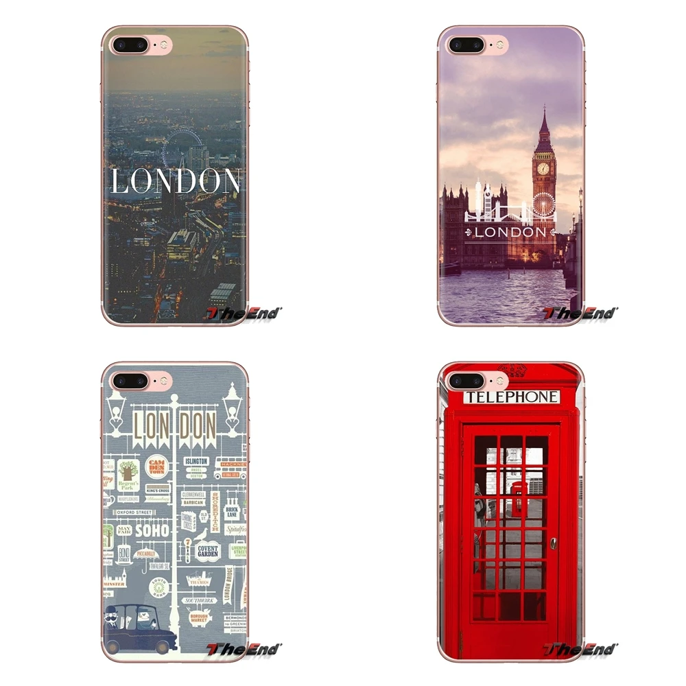 London арт мягкий прозрачный просвечивающийся чехол Чехлы для Samsung Galaxy J1 J2 J3 J4 J5 J6 J7 J8