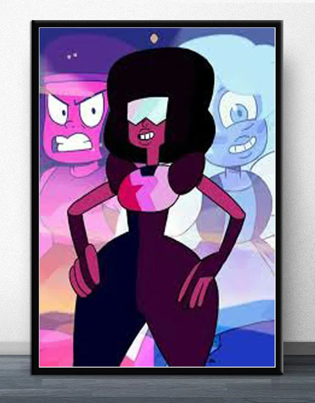 NT130 Oil Painting Hot Steven Universe Big Anime Casrtoon Poster Wall Art Canvas Picture Prints Living Garden Home Room Decor - Цвет: Светло-зеленый