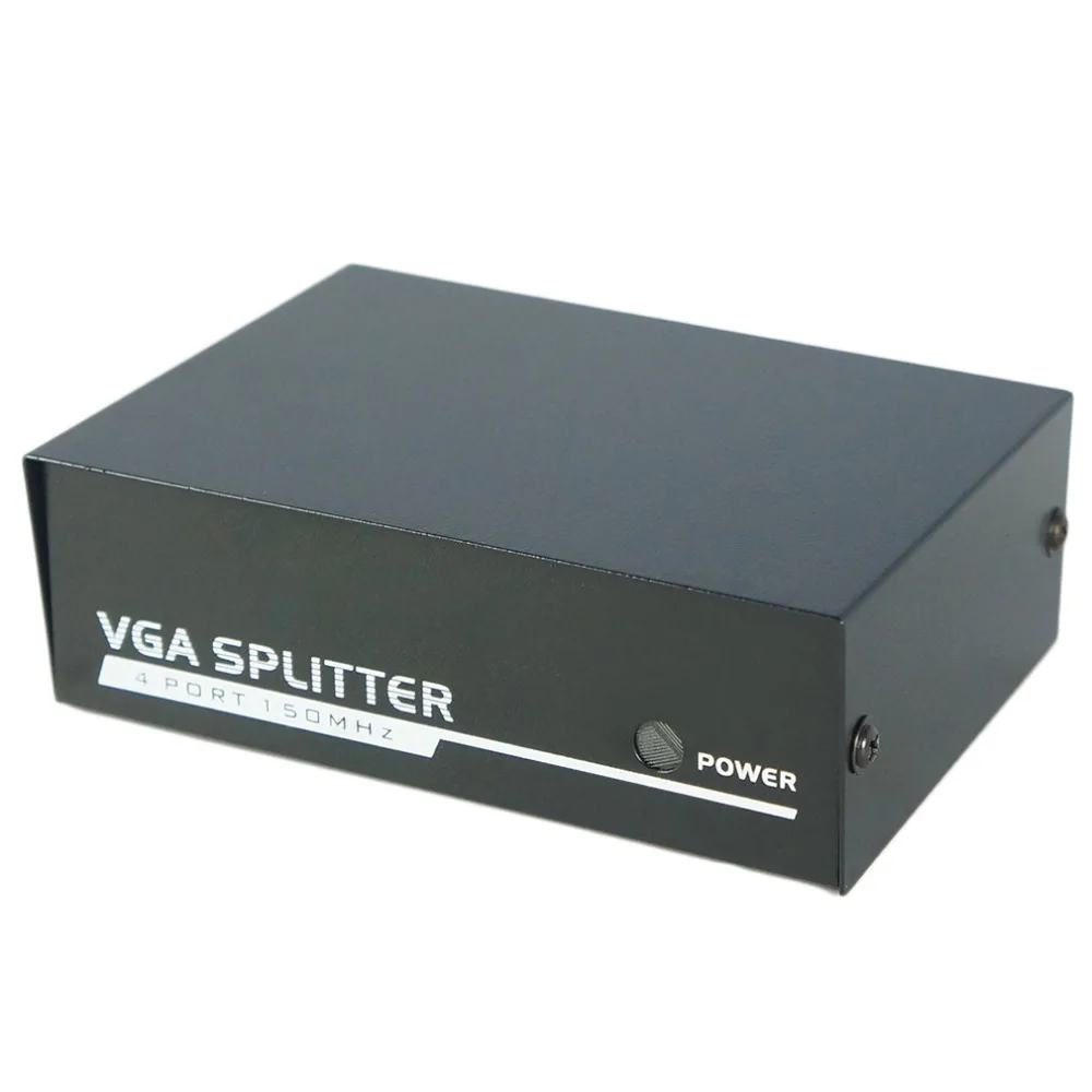 Новейший 150 МГц 4 порта монитор переключатель VGA SVGA видео сплиттер адаптер USB питание