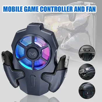 

Mobile Game Controller with 3-Speed Cooling Fan for PUBG Mobile Controller L1R1 Trigger for iOS/Android Phones