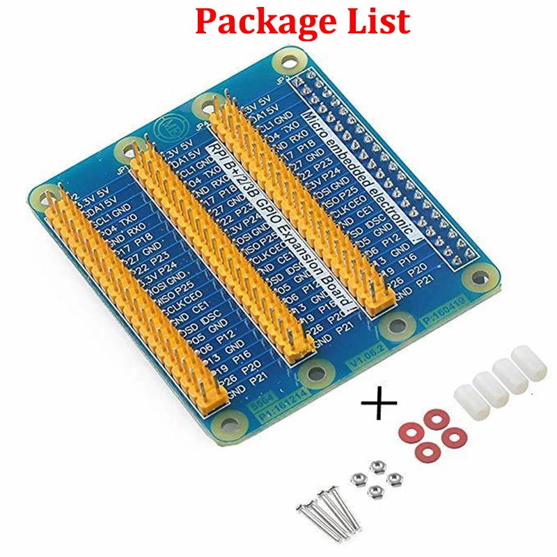 Плата расширения Aokin Raspberry Pi Gpio для 2 3 B + с винтами|Аксессуары демонстрационных