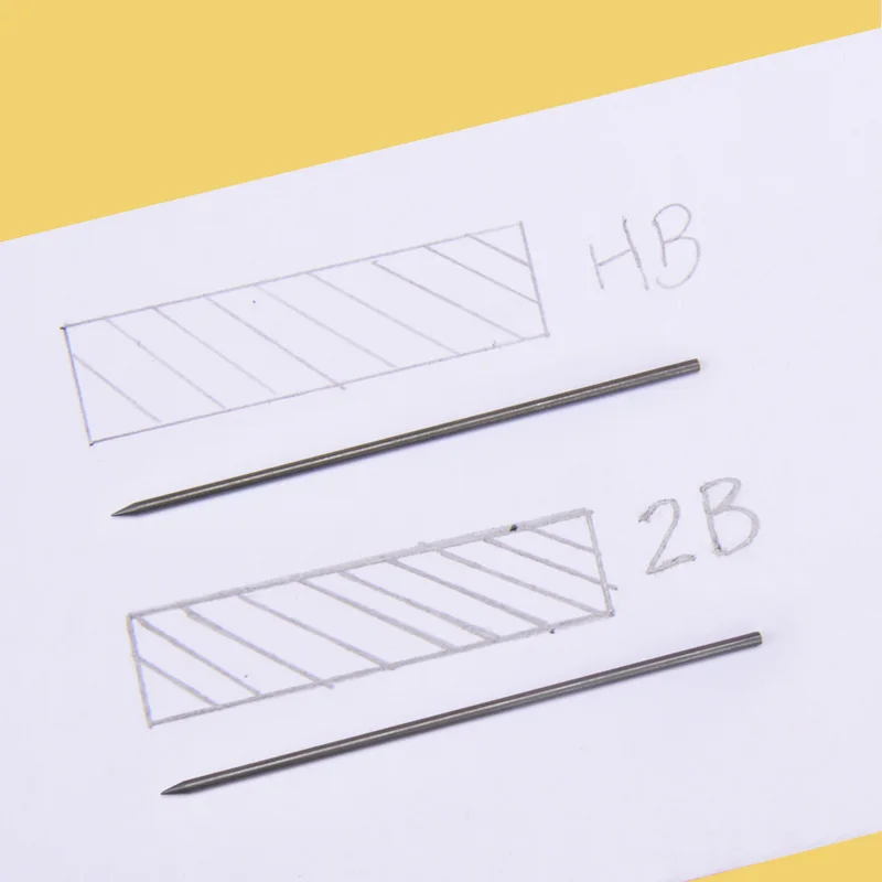 Deli Mechanical Pencil 2.0mm Lead HB 2B Sketch Writing Automatic Pencil Refills for Kids Stationery with Sharpener Pencil 3
