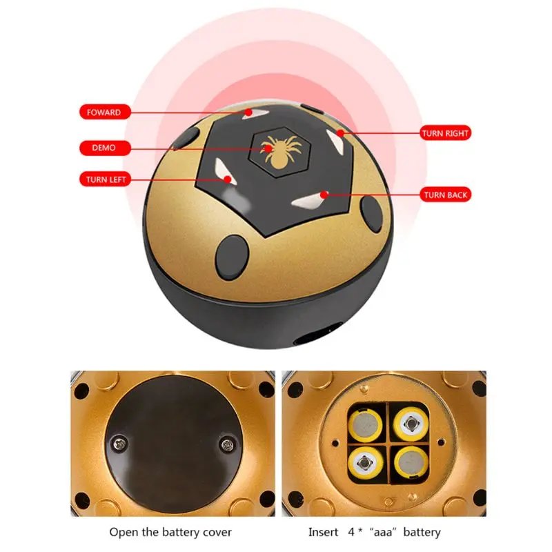 FK502A реалистичный 4CH пульт дистанционного управления механический паук крутой светодиодный свет на глаза звуковая игрушка для детей