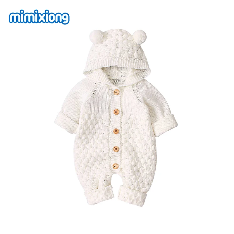 Baby Rompers Knitted Newborn Unisex Jumpsuits Autumn Infantil Boys Girls Overalls Long Sleeves Winter Toddler Children's Outfits