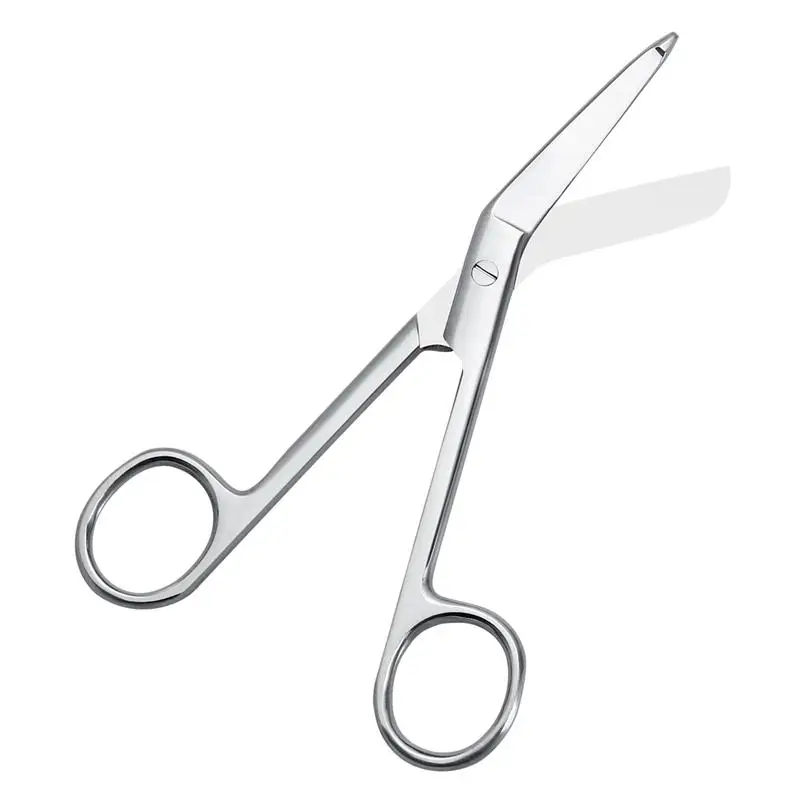 

Stainless Steel Bandage Scissors 14cm Nursing Scissors Home Office Paper-cut Scissors for Medical Home Use