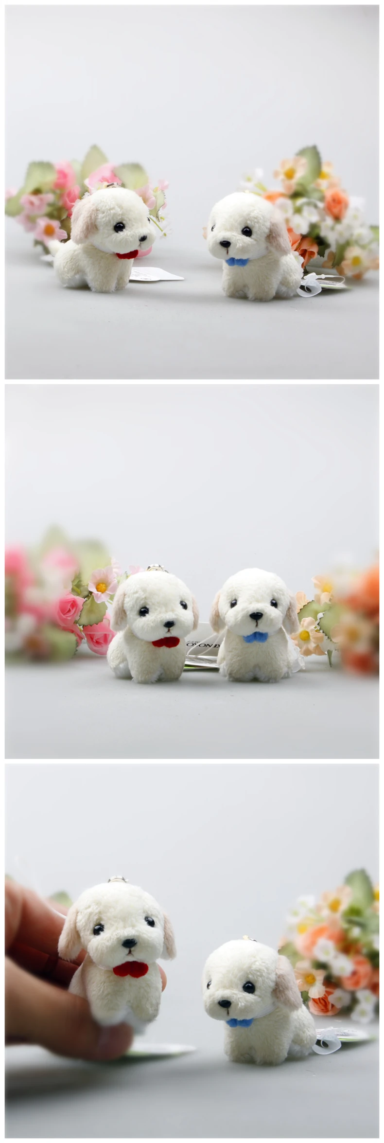 TAKENOKO Япония высокое качество плюшевые игрушки милый мини Собака брелок на День Святого Валентина подарок и телефон кулон 38023
