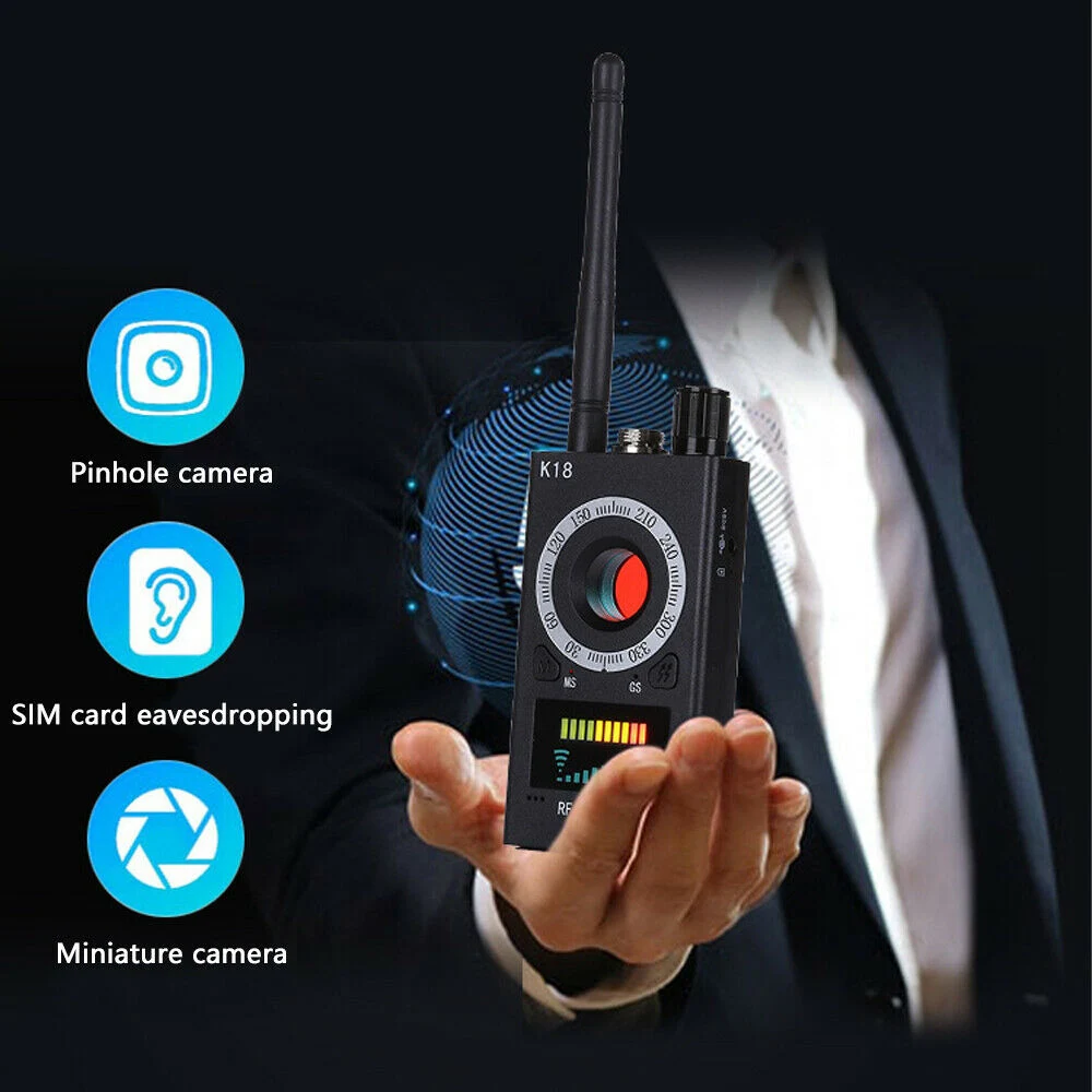 Anti-Spy Hidden Camera Detector RF Signal Bug GPS GMS Finder Tracker Scanner  Locator Protect Security 6