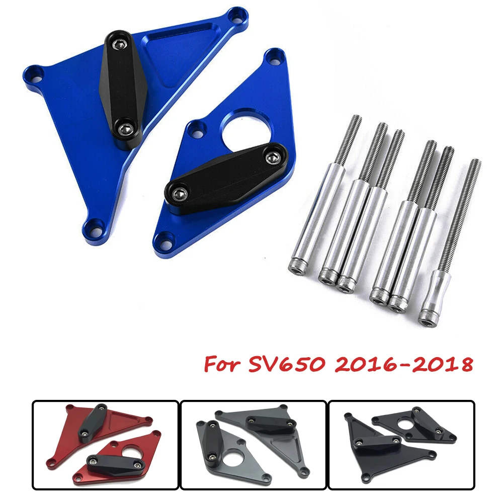 

Motorcycle CNC Aluminum Frame Slider Crash Pad Guard Cover Slider Protector For Suzuki SV650 SV 650 2016-2018