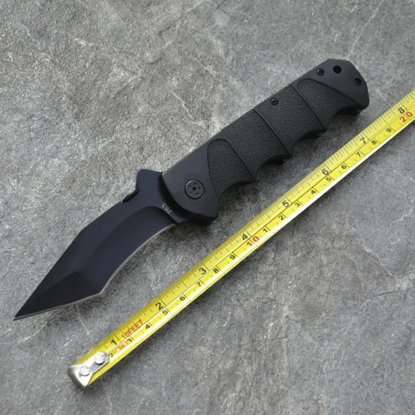 

Black Folding Blade Knife Camping Hunting Tactical Survival Knives Aluminum Handle Outdoor Pocket Knife EDC Tools SDIYABEIZ