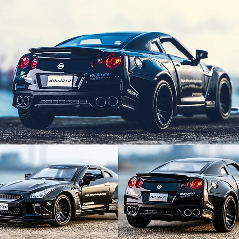 Nissan Gtr1:32 супер ЗАПУСК сплава Модель автомобиля ВОИН автомобиль моделирование