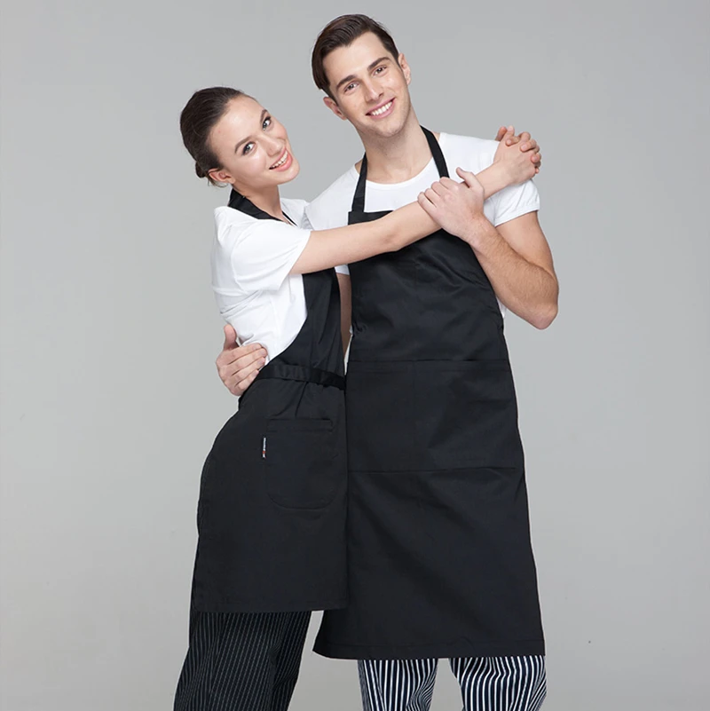 

cotton cloth apron /coffee shop Kitchen Cleaning Apron for Women Men Cooking Restaurant Waitress Custom Print Logo