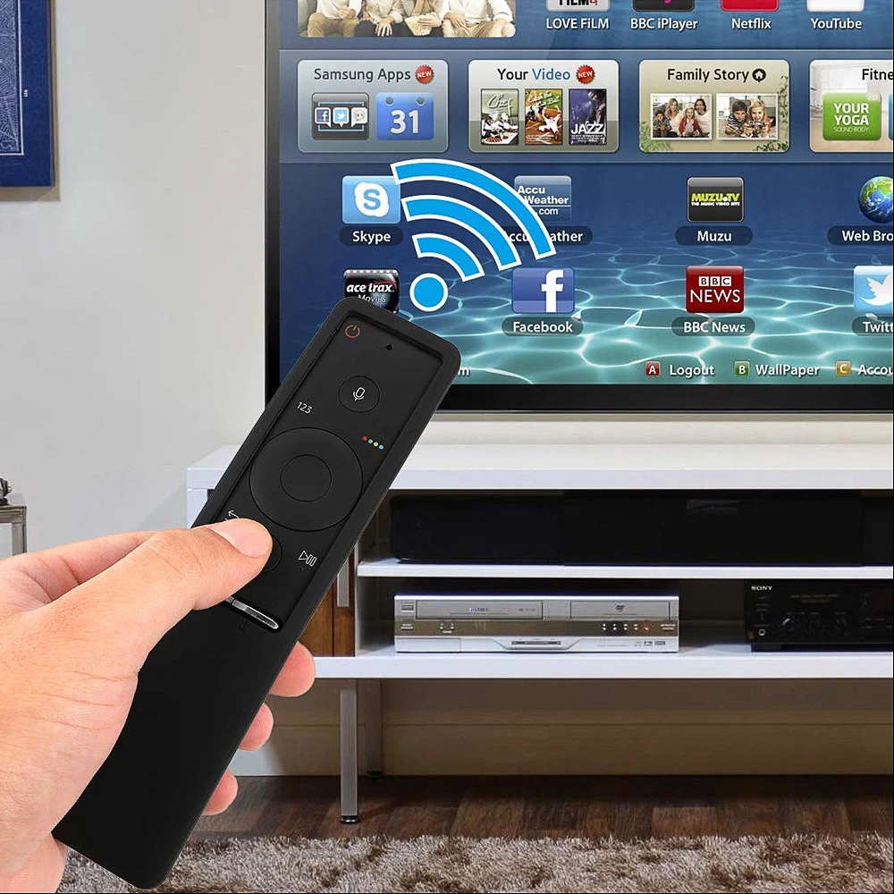 1pc Anti-Slip Remote Cases For Samsung Smart TV Soft Silicone Protective Case Remote Control Covers for TV Rubber Cover