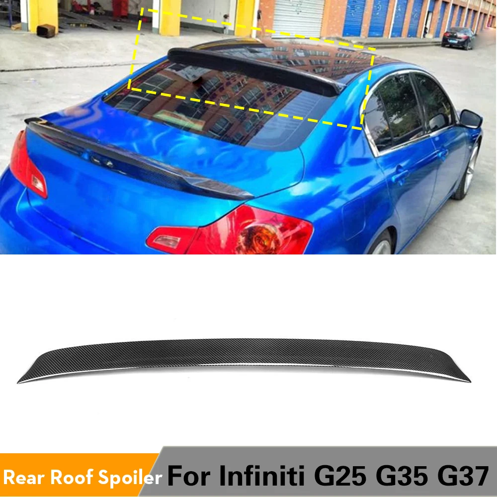 Задний спойлер на крышу автомобиля для Infiniti G25 G35 G37 4 двери 2006 2013 из углеродного