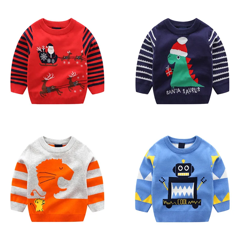 

Toddler Girls Sweater Autumn Winter Baby Boy Girl Pullover Warm Clothes Children Cotton Christmas Sweater