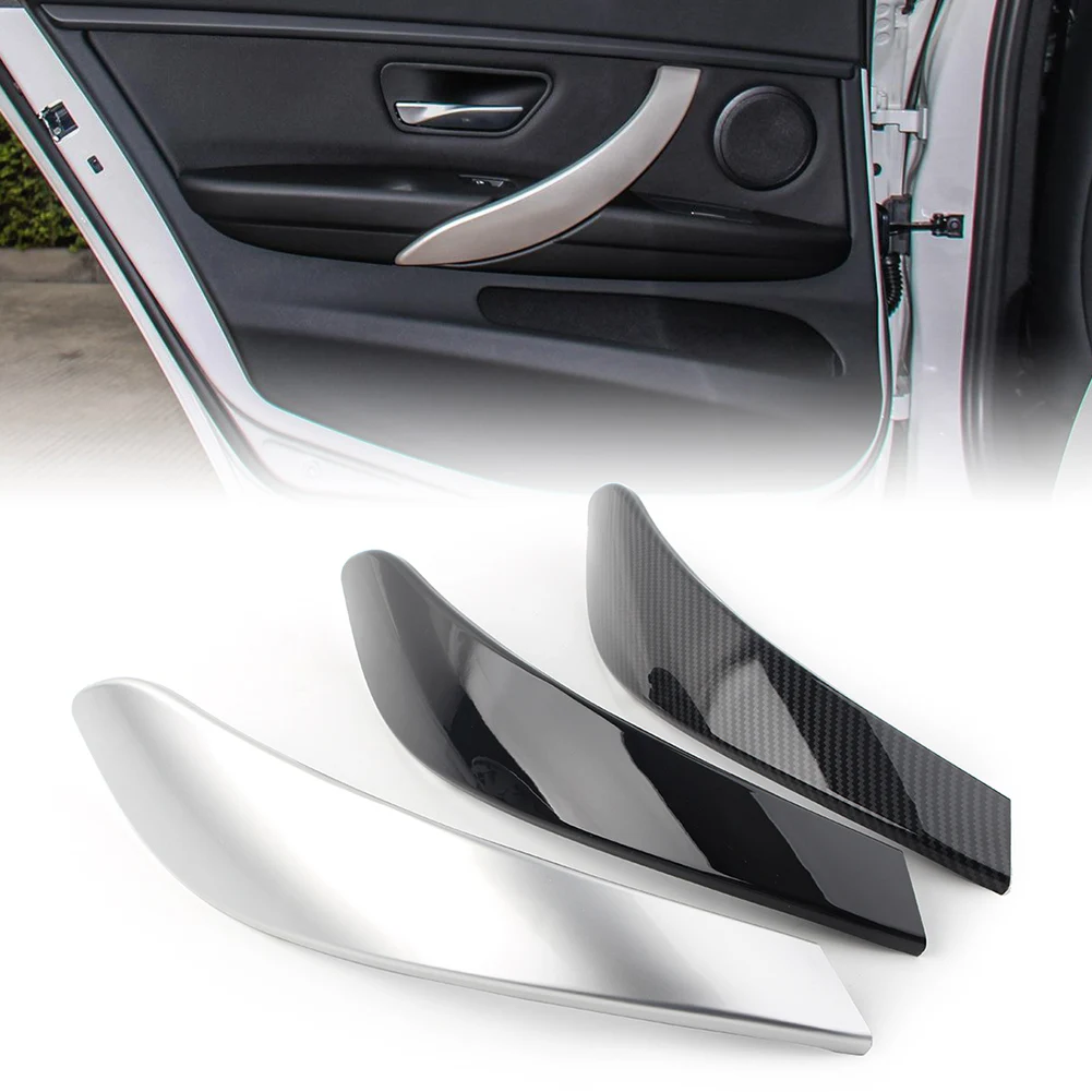 Car Left Inner Door Handle Panel Cover Trim ABS For BMW 3 Series F30