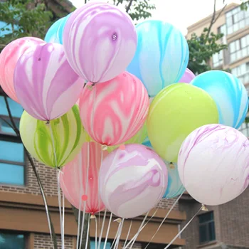 

10pcs/pack Latex Helium Balloon Marble Agate Metallic Balloon Chrome Balloons Wedding Adult Kids Toy Birthday Party Decoration