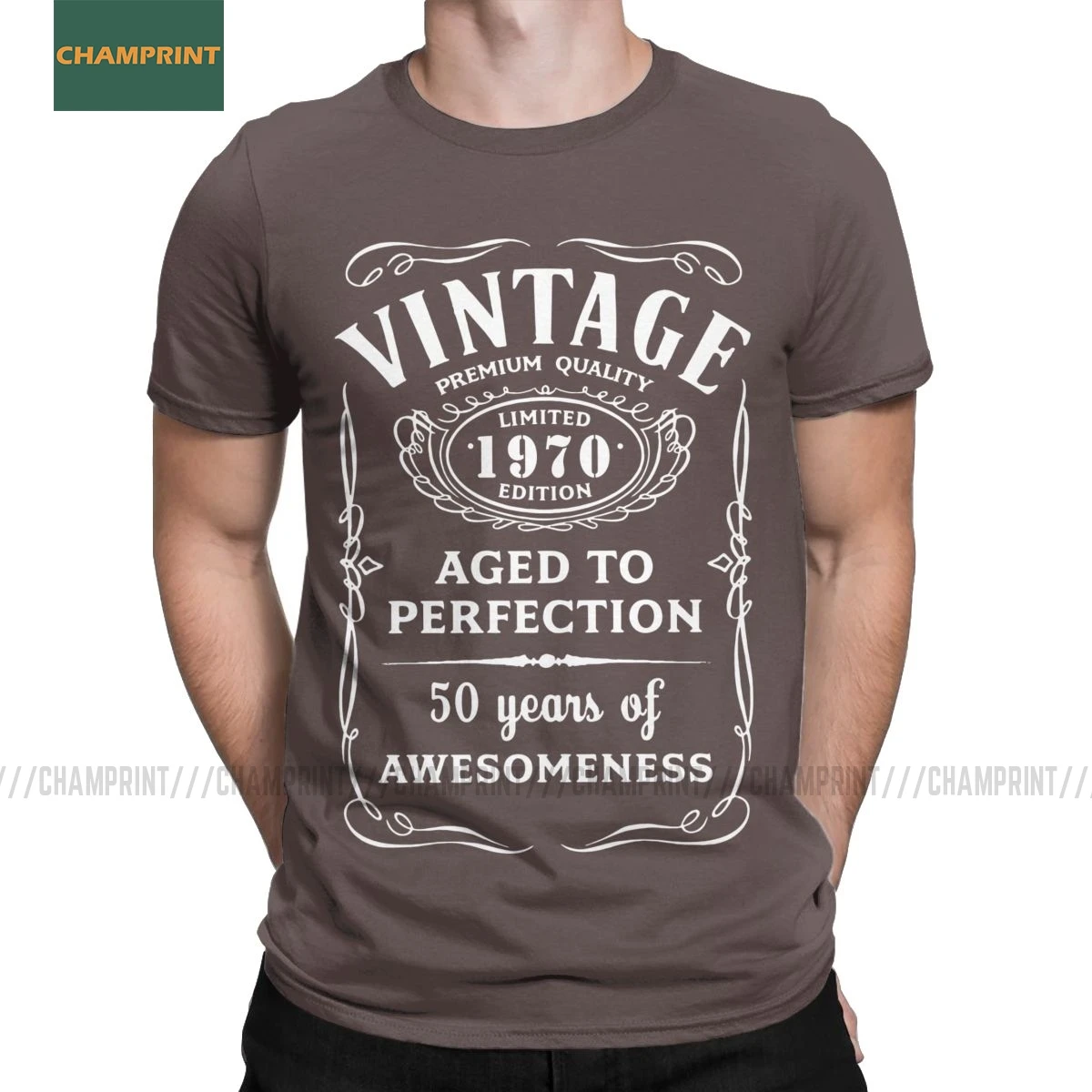 Kapas Vintage T Shirt 50th Hadiah Ulang 