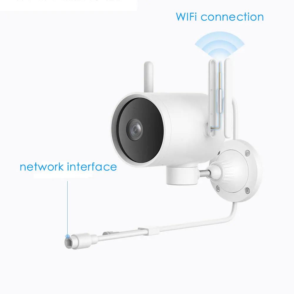 New Xiaomi IP Outdoor Camera Smart Mi Wifi Cam 1080P PTZ webcam IP66 AI H.265 Night Vision Dual Ant