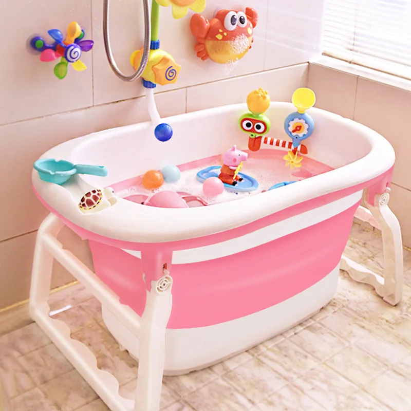 ChildrenBathingBucketMultifunctionalFoldingLargeSpaceSwimmingBucketKeepWarmMulti