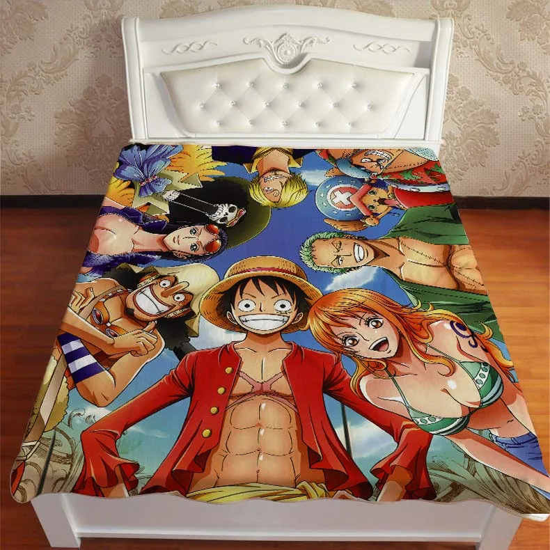 5 Аниме Манга one piece Трафальгар Ло Луффи Зоро пледы одеяло 005 - Цвет: 5