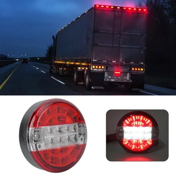 

Brake Truck Tail Light Lamp Round Indicator Safety Waterproof Replacement 1pc Van