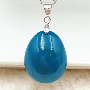 

Natural Blue Malachite Azulite Green Chrysocolla Pendant 23x14x10mm Women Men Rectangle Jewelry Gemstone AAAAA