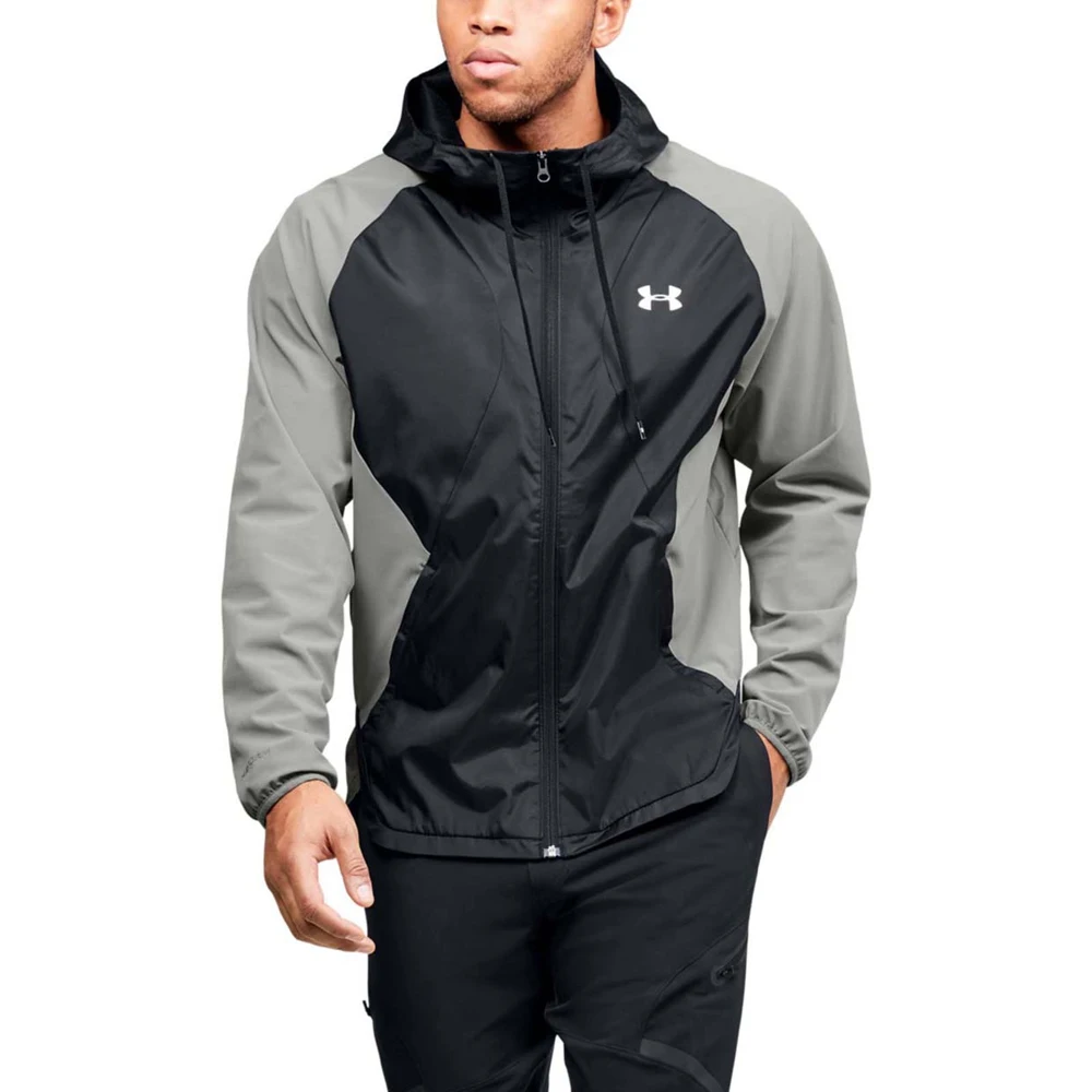 desinfectar obispo Silenciosamente Chaqueta con capucha de tejido elástico Under Armour, rompevientos,  1352021-388 - AliExpress