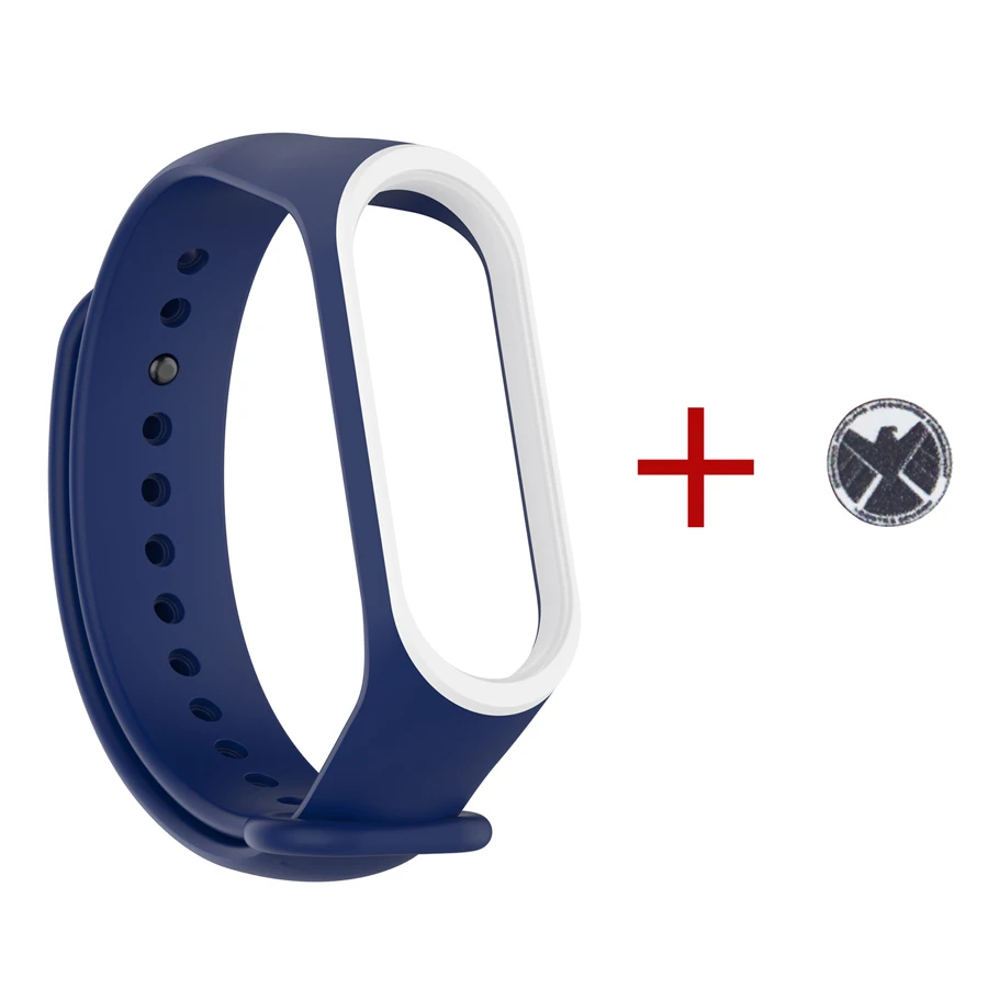 Браслет для xiaomi mi Band 3 4 спортивный ремешок часы силиконовый ремешок для xiaomi mi 3 4 браслет mi band 4 ремешок окрашенная кнопка