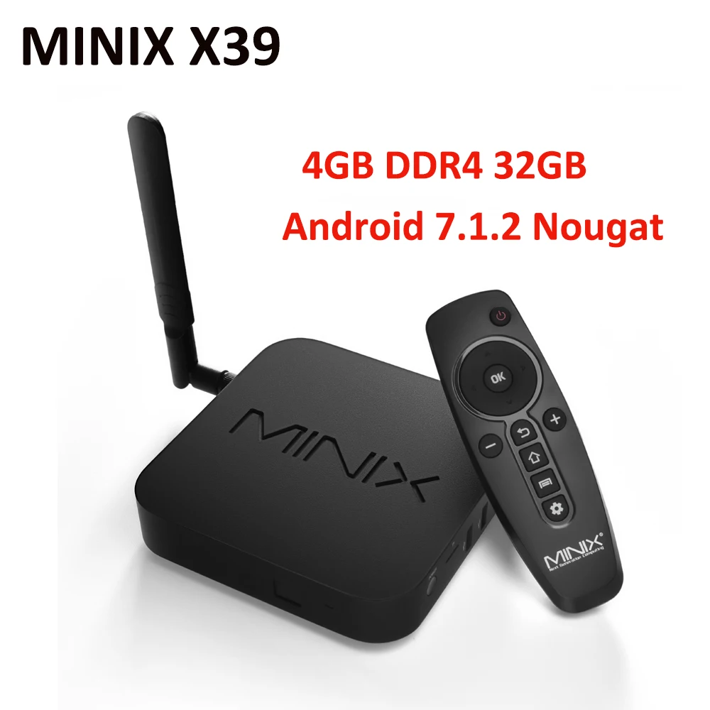 MINIX NEO X39 Android ТВ приставка Rockchip3399 4 Гб DDR4 32 Гб 2,4G 5G wifi Bluetooth 4,1 ТВ приставка 4K 1080P медиаплеер Neo T5 Mini