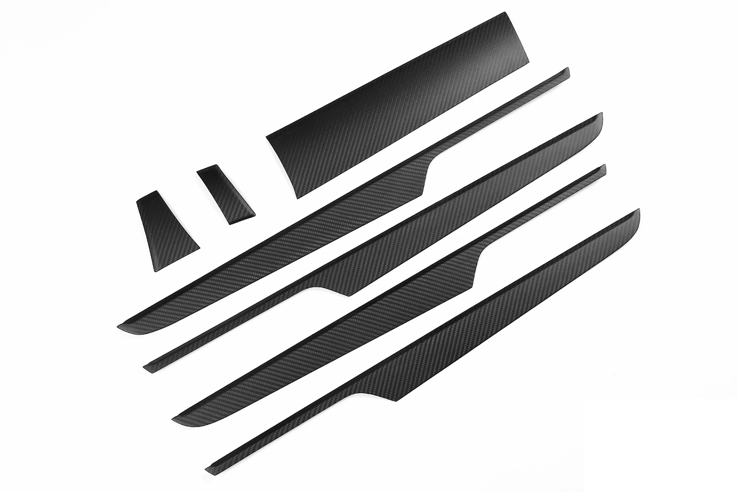 For Macan- LHD/RHD Version Add On Style Gloss Black Carbon Fiber Interior Trim 7 Pieces Set - Название цвета: for RHD version