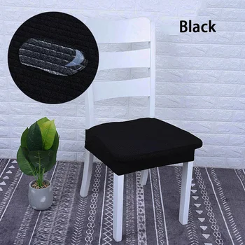 

1/4 Pcs Modern Waterproof Solid Plaid Chair Cover Elastic Spandex Polyester Seat Cover Dining Chair Protector Case Home Decor
