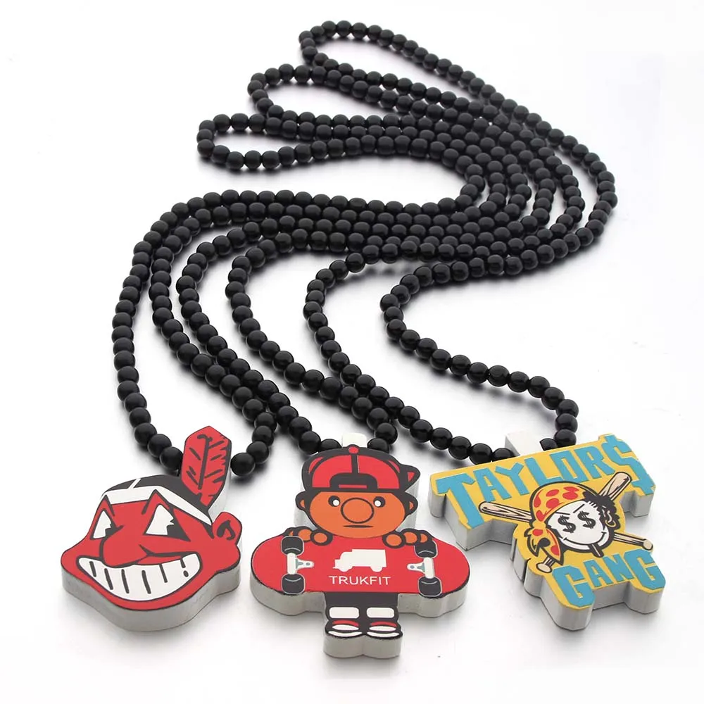 Новое поступление подвеска Trukfit Lilliputian деревянное модное ожерелье в стиле хип-хоп