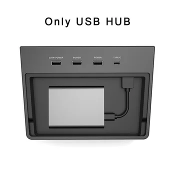 

Car Accessories Car Charging USB HUB 5 Ports In 1 Storage Center Console Kit Fits For Tesla Model 3 Before March 2020