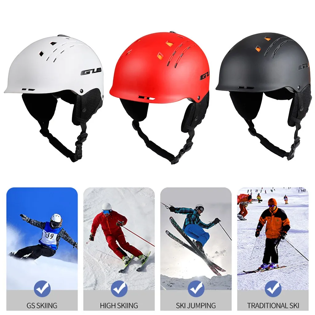 Унисекс классический лыжный шлем с безопасной GUB интегрально-Формованный снег сноуборд шлем для зимних видов спорта катание на лыжах для мужчин и женщин# W