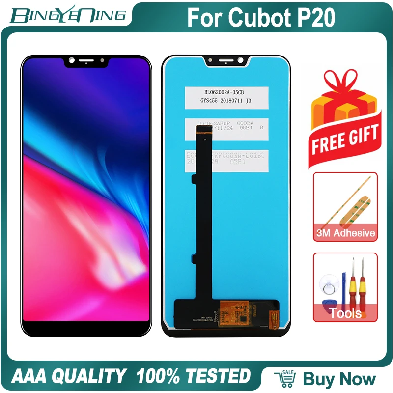 100% Original For Cubot P20 LCD&ampTouch screen Digitizer with frame display Screen module Repair Replacement Accessories Parts | Мобильные
