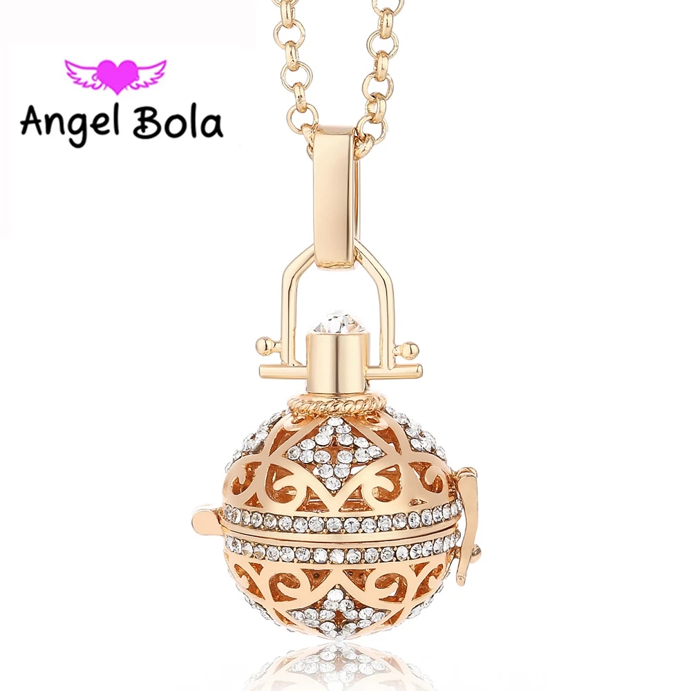 Angel Bola ароматерапия с парфюмом кулон эфирное масло диффузор колье с кулоном в виде клетки кулон для женщин подарок ювелирные изделия L064