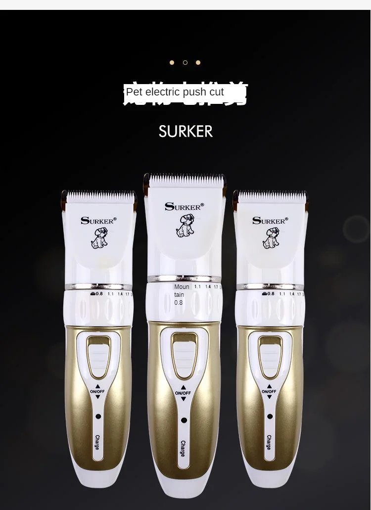 Rechargeable Pet Electric Shaver Ceramic Cutter Head Strong Power Electric Pet Hair Cutter