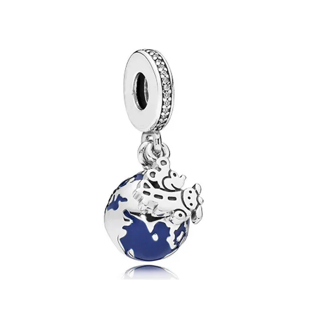 A1913 Микки Минни Мама Любовь сердце бусы подходят Pandora Подвески Серебро 925 браслет брелок ювелирные изделия для женщин DIY Изготовление - Цвет: A1913
