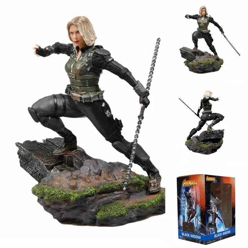 

Marvel Black Widow Statue Avengers Scarlet Johansson Iron Studios 1/10 Scale Figure Toy Brinquedos Figurals Model Gift