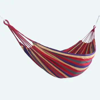 

190x100cm hammock Outdoor anti-rollover thick canvas hammock Student indoor dormitory bedroom swing Adult sleeping chair