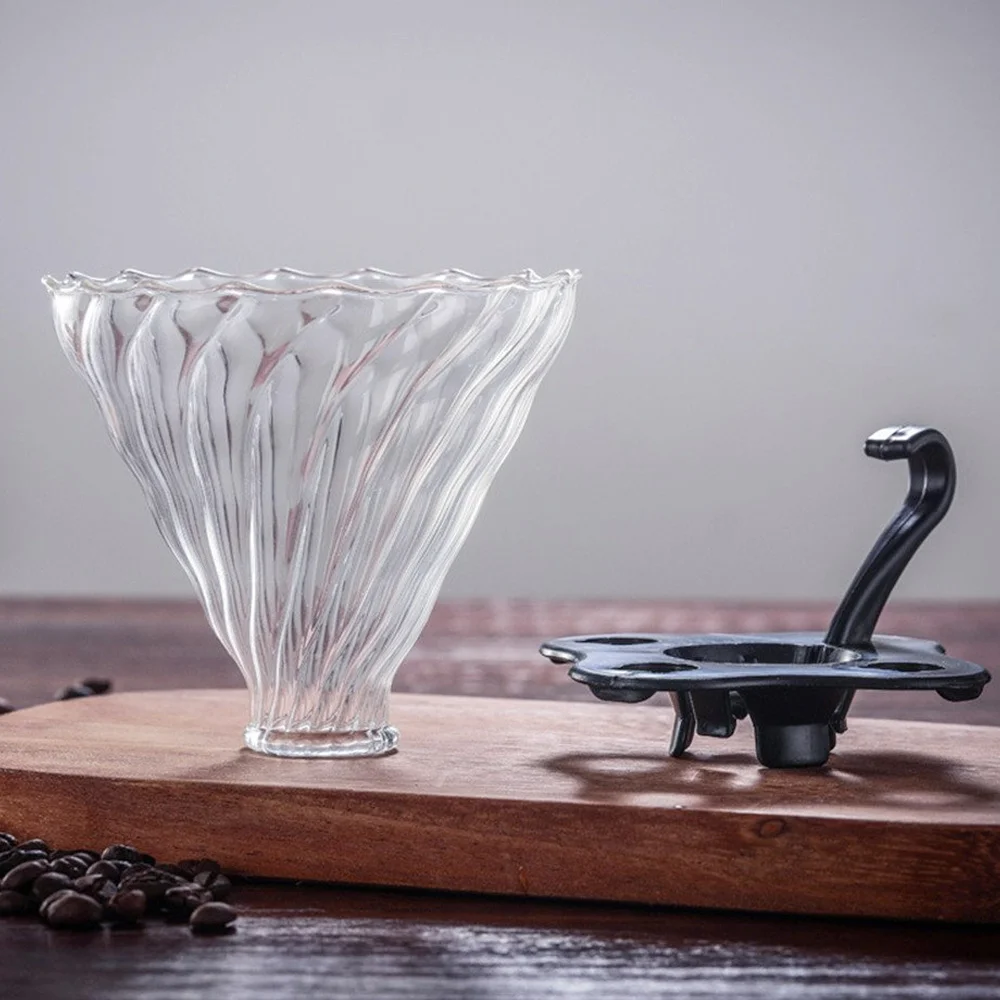 Coffee Dripper Coffee Filter Portable Reusable with Base Glass Home Use Travels Red Wine Coffee Funnel Kitchen Tool Baskets Coffee Dripper Coffee Filter Portable Reusable with Base Glass Home Use Travels Red Wine Coffee Funnel Kitchen Tool Baskets