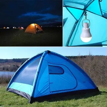 

8hour Lighting Time Camping Emergency Light Portable Outdoor Solar Led Charging Light Camp Mobile Portable Flashlight Panel