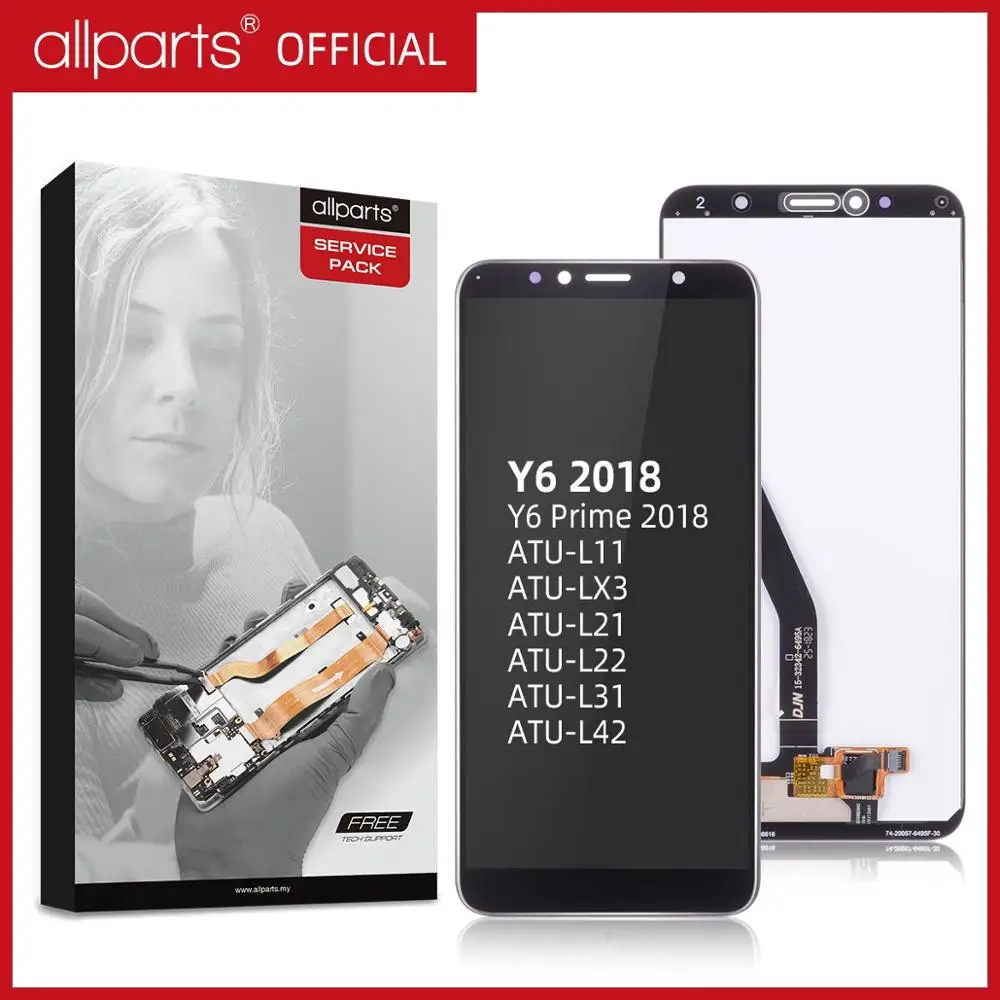 Дисплей для Huawei Y6 2018 Prime atu-l31 LCD в сборе с тачскрином Оригинал 5.7'' черный