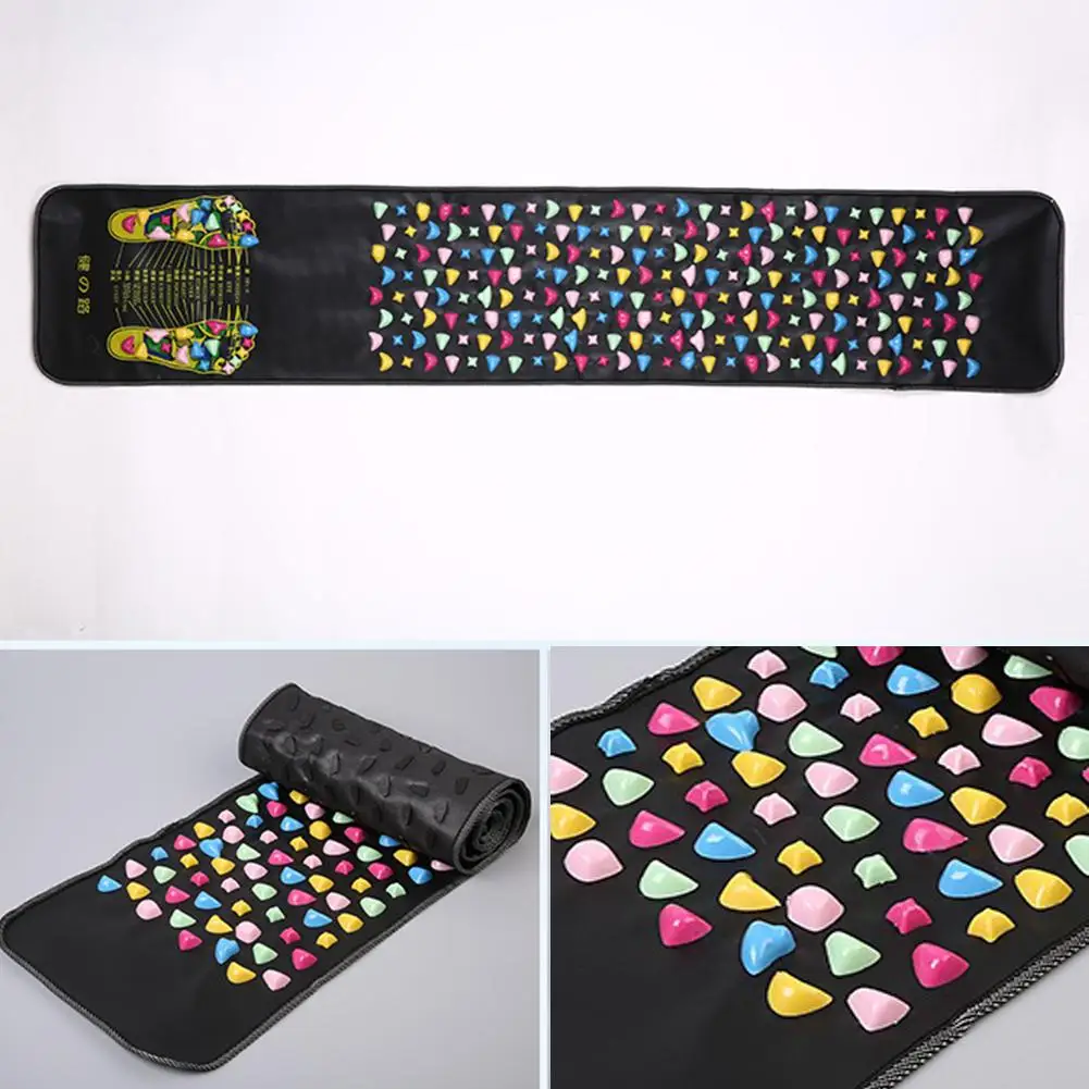 Health Care Reflexology Walk Stone Pain Relieve Foot Massager Mat Acupressure Pad Health Yoga Training Accessories