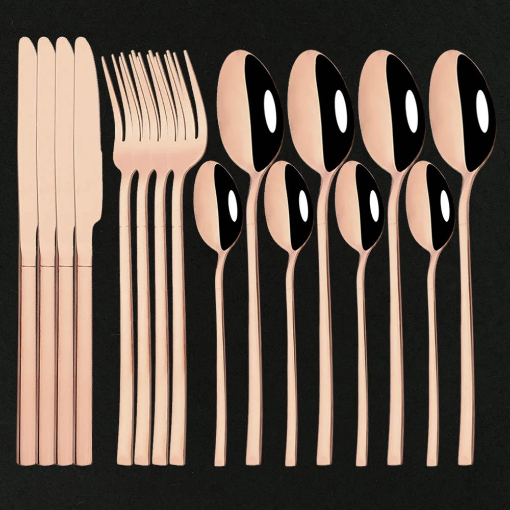 

16 шт., столовые приборы из нержавеющей стали