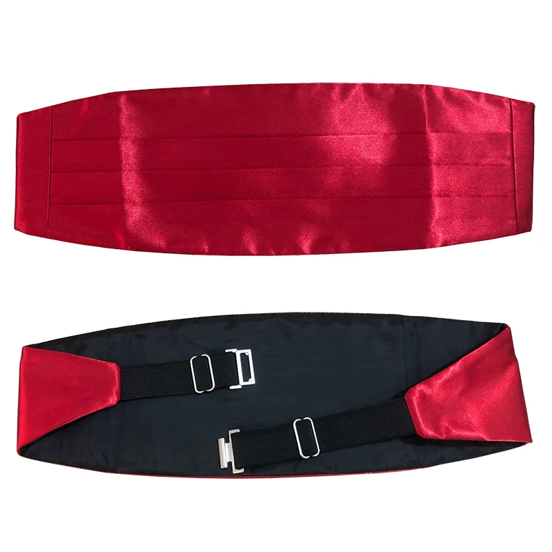 Mens Classic Cummerbund Satin Elastic Bellyband Tuxedo Cummerbund For Formal Wedding Prom Dinner