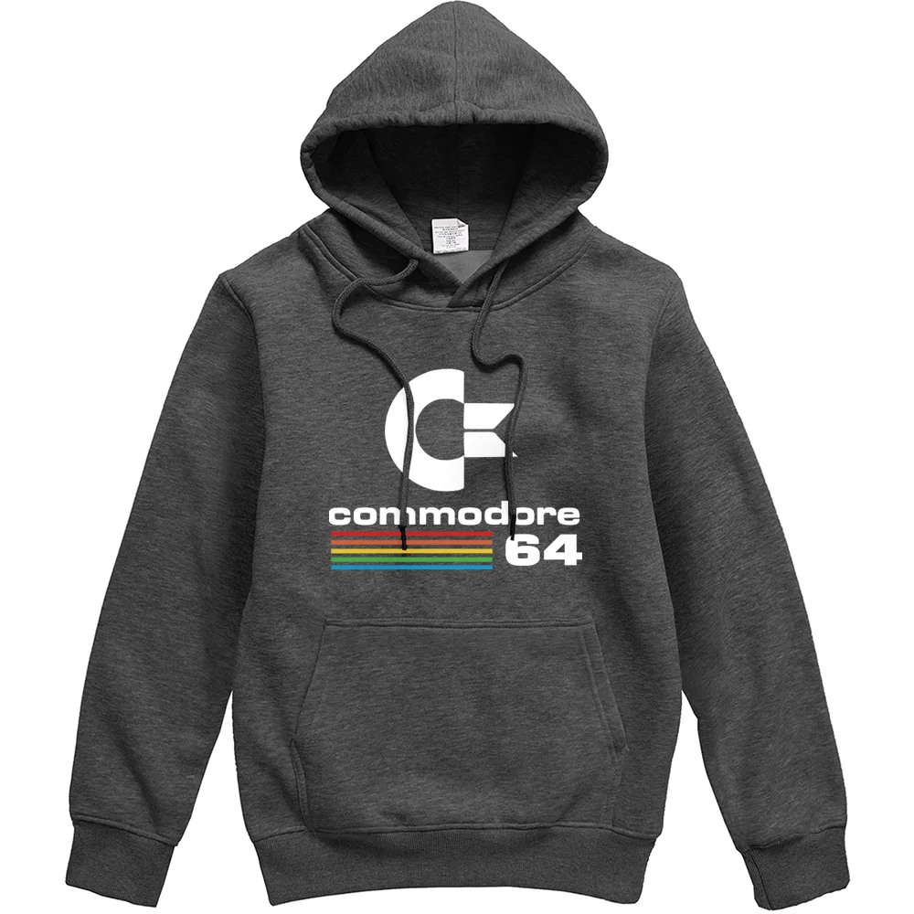 Commodore 64 Homme флисовая толстовка C64 SID Amiga Ретро 8 bit ультра Новинка Стиль печатных