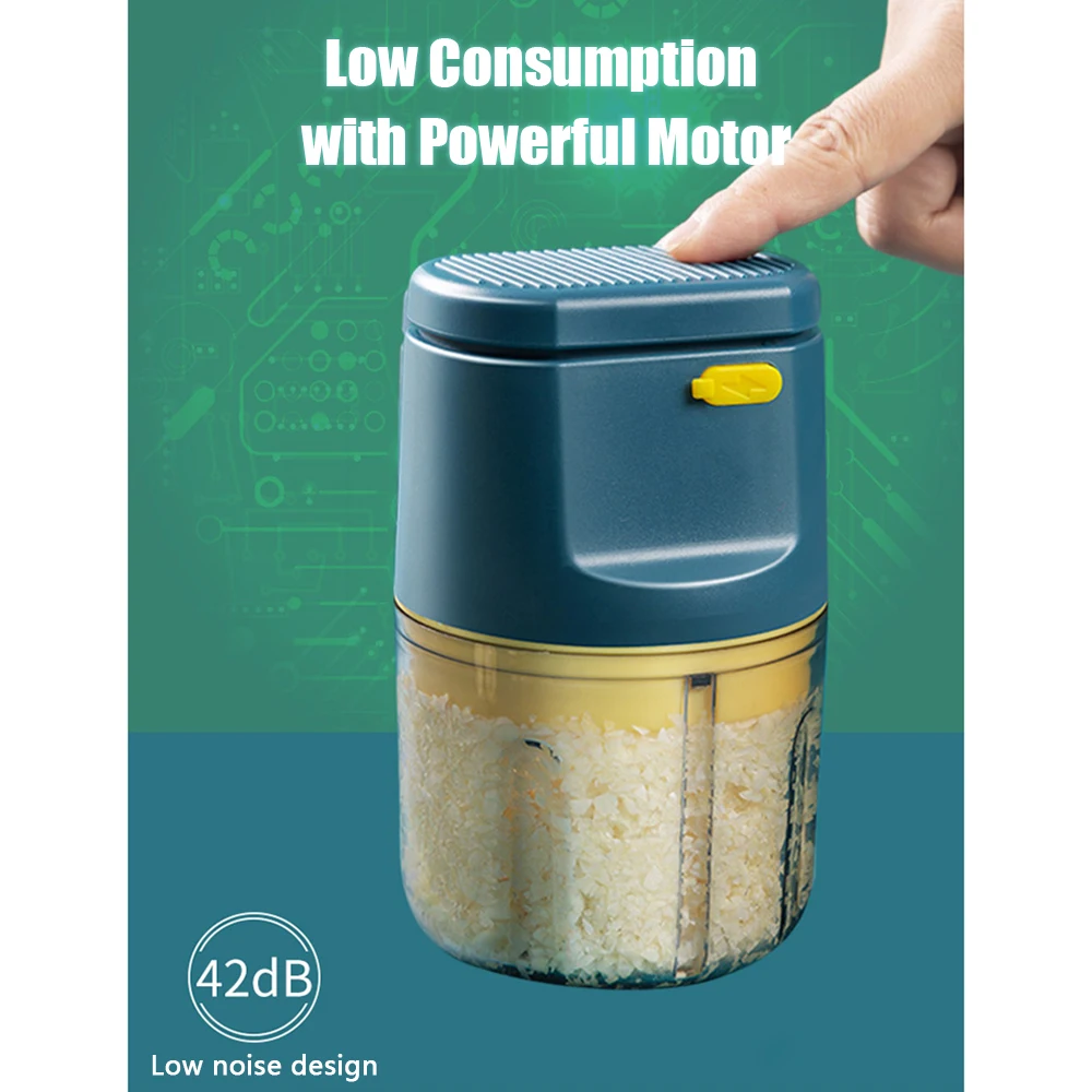 Garlic Blender Processor Choppers Food-Mixer Multifunctional Electric Mini Portable 3