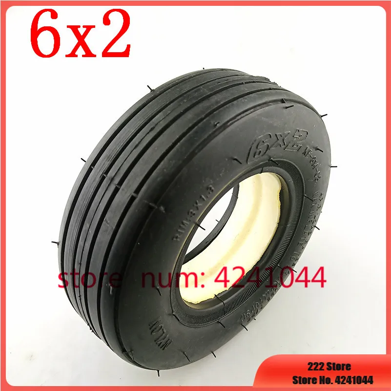 Free Shipping 6x2 Solid Tire Without Inner Tube Tire Electric Scooter