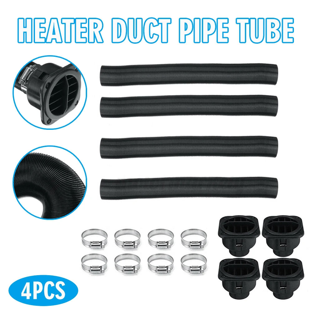 New 1set 42mm Car Heater Duct Pipe Tube Anti-shock Air Vent Outlet Hose  Tube Connector Auto Heaters Accessories - AliExpress